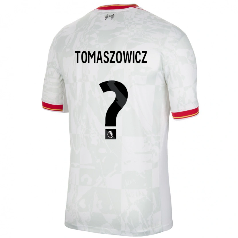 Danxen Kinder Aiden Tomaszowicz #0 Weiß Rot Schwarz Ausweichtrikot Trikot 2024/25 T-Shirt Schweiz