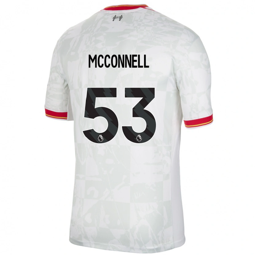 Danxen Kinder James Mcconnell #53 Weiß Rot Schwarz Ausweichtrikot Trikot 2024/25 T-Shirt Schweiz