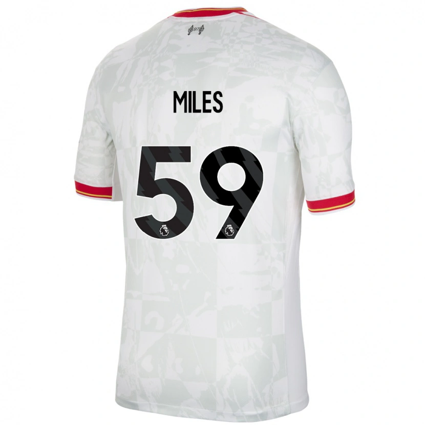 Danxen Kinder Terence Miles #59 Weiß Rot Schwarz Ausweichtrikot Trikot 2024/25 T-Shirt Schweiz