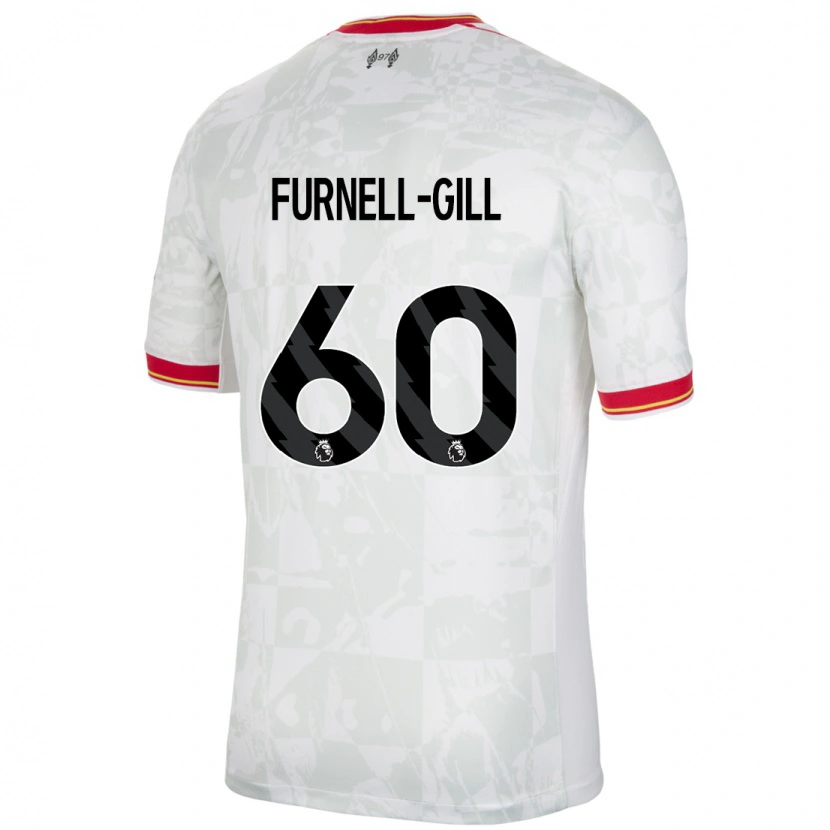 Danxen Kinder Luca Furnell-Gill #60 Weiß Rot Schwarz Ausweichtrikot Trikot 2024/25 T-Shirt Schweiz