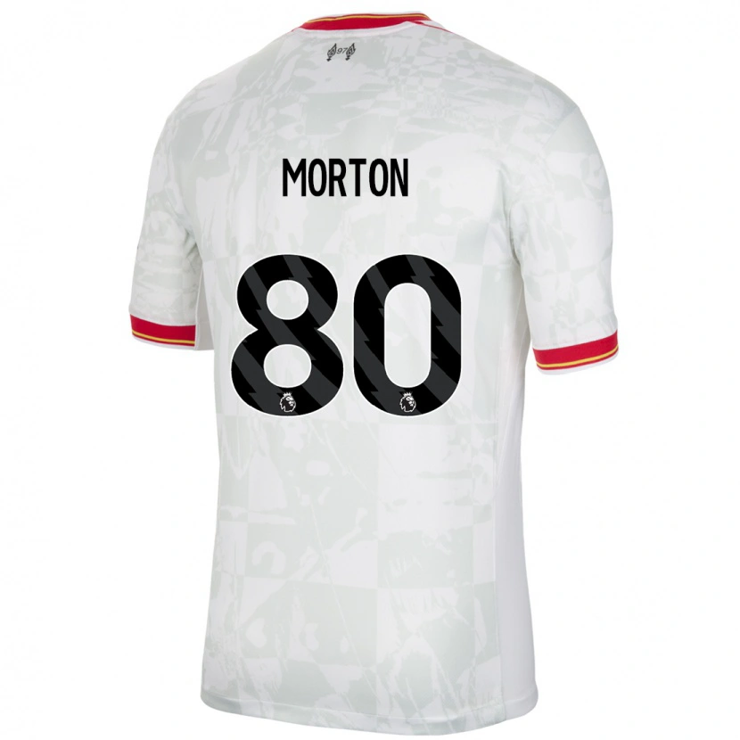 Danxen Kinder Tyler Morton #80 Weiß Rot Schwarz Ausweichtrikot Trikot 2024/25 T-Shirt Schweiz