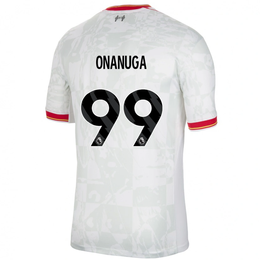 Danxen Kinder Fola Onanuga #99 Weiß Rot Schwarz Ausweichtrikot Trikot 2024/25 T-Shirt Schweiz