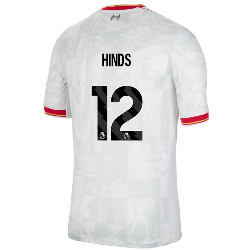 Danxen Kinder Taylor Hinds #12 Weiß Rot Schwarz Ausweichtrikot Trikot 2024/25 T-Shirt Schweiz