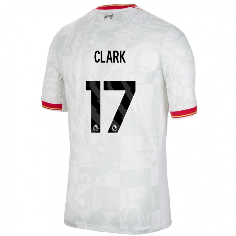 Danxen Kinder Jenna Clark #17 Weiß Rot Schwarz Ausweichtrikot Trikot 2024/25 T-Shirt Schweiz