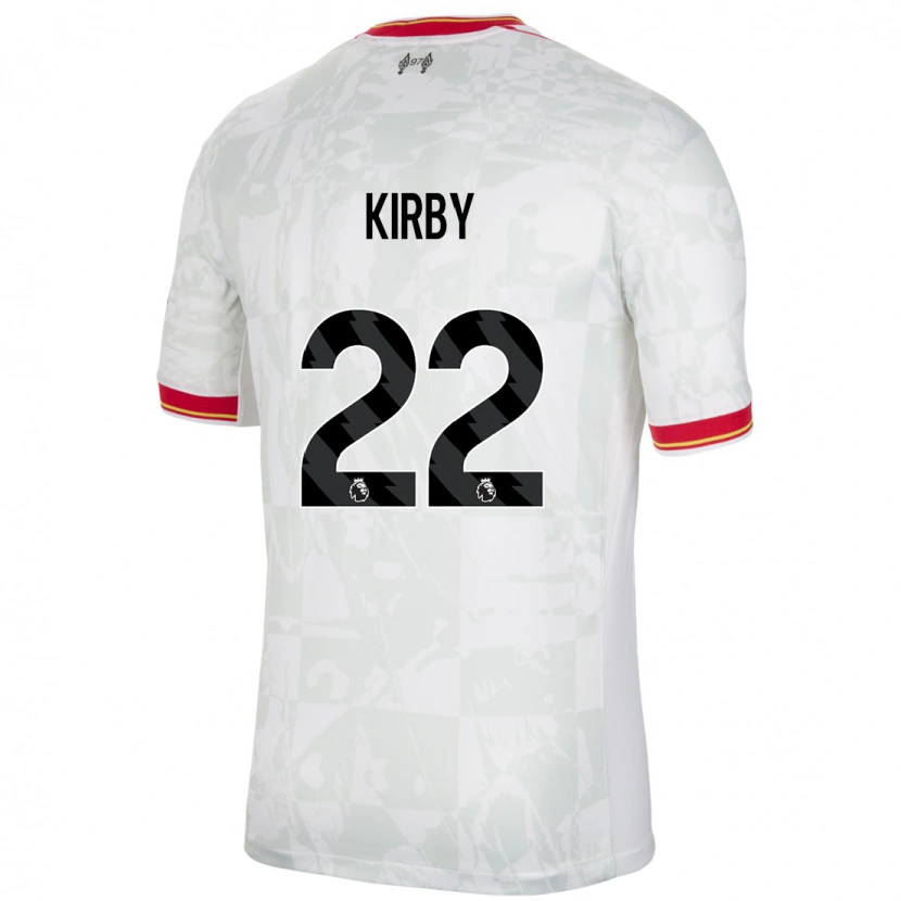 Danxen Kinder Faye Kirby #22 Weiß Rot Schwarz Ausweichtrikot Trikot 2024/25 T-Shirt Schweiz