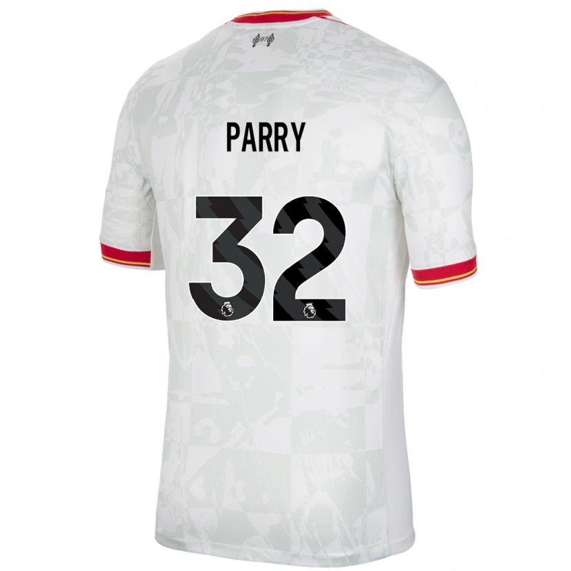 Danxen Kinder Lucy Parry #32 Weiß Rot Schwarz Ausweichtrikot Trikot 2024/25 T-Shirt Schweiz