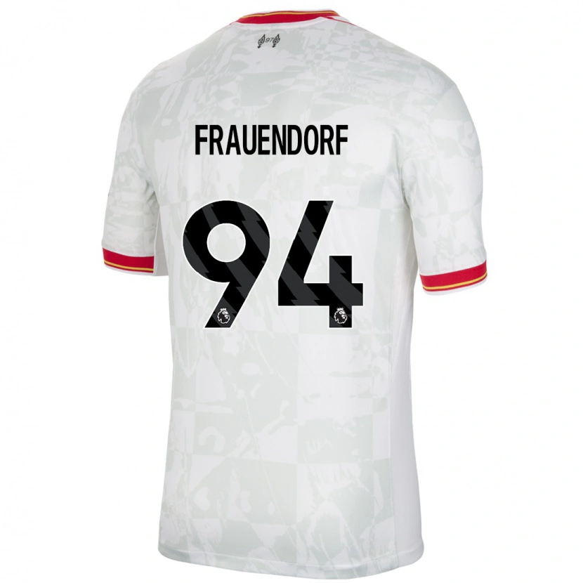 Danxen Kinder Melkamu Frauendorf #94 Weiß Rot Schwarz Ausweichtrikot Trikot 2024/25 T-Shirt Schweiz