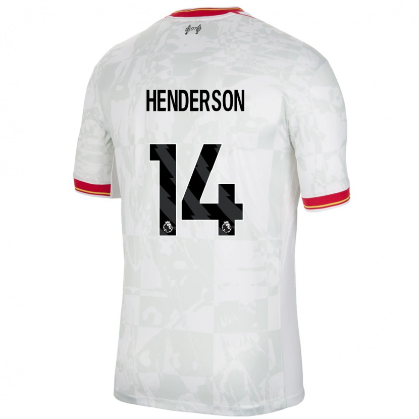 Danxen Kinder Henderson #14 Weiß Rot Schwarz Ausweichtrikot Trikot 2024/25 T-Shirt Schweiz