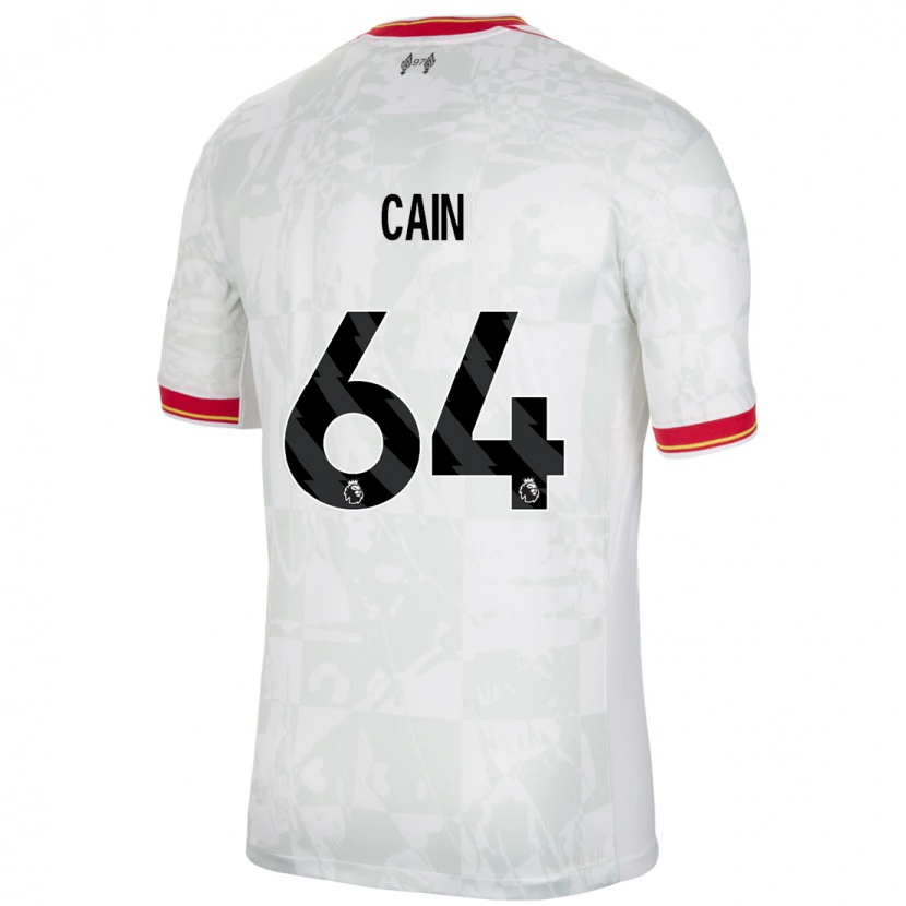 Danxen Kinder Jake Cain #64 Weiß Rot Schwarz Ausweichtrikot Trikot 2024/25 T-Shirt Schweiz