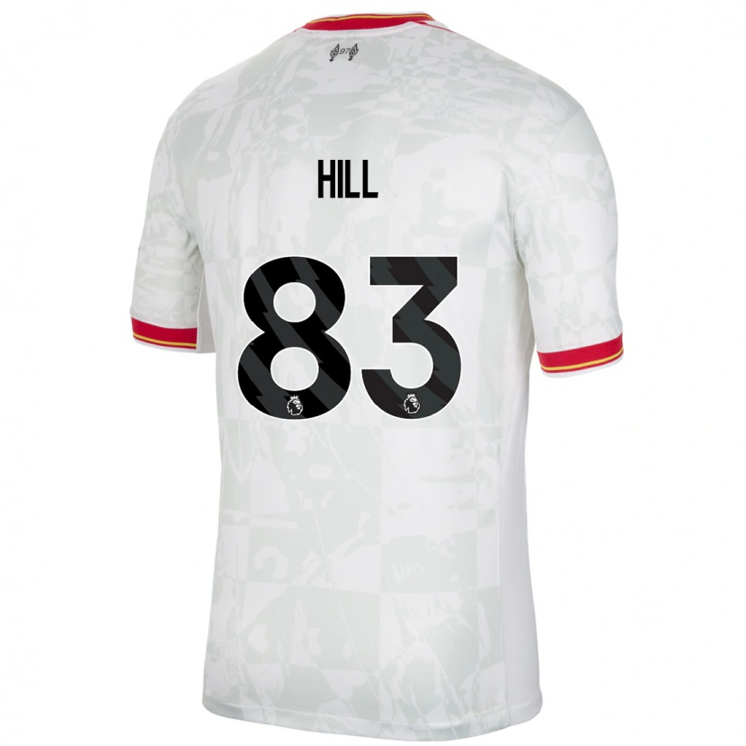 Danxen Kinder Thomas Hill #83 Weiß Rot Schwarz Ausweichtrikot Trikot 2024/25 T-Shirt Schweiz