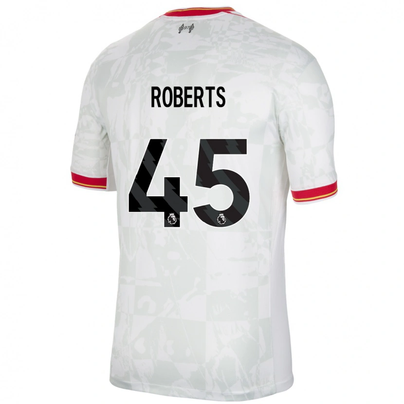 Danxen Kinder Iwan Roberts #45 Weiß Rot Schwarz Ausweichtrikot Trikot 2024/25 T-Shirt Schweiz