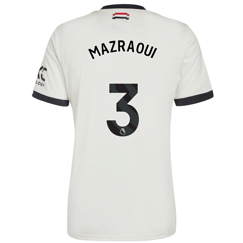 Danxen Kinder Noussair Mazraoui #3 Cremeweiß Ausweichtrikot Trikot 2024/25 T-Shirt Schweiz