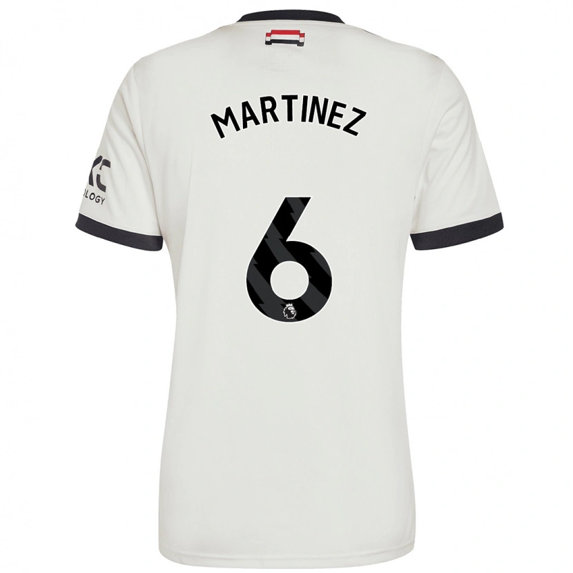 Danxen Kinder Lisandro Martínez #6 Cremeweiß Ausweichtrikot Trikot 2024/25 T-Shirt Schweiz