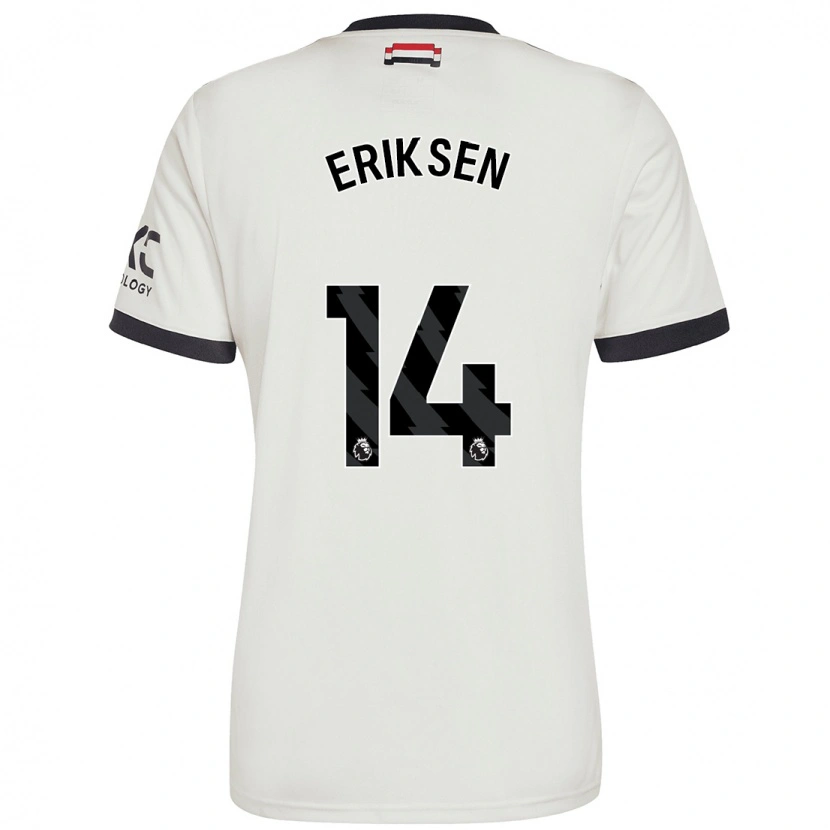 Danxen Kinder Christian Eriksen #14 Cremeweiß Ausweichtrikot Trikot 2024/25 T-Shirt Schweiz