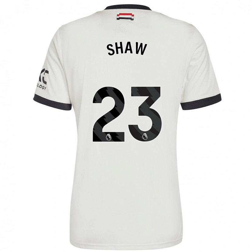 Danxen Kinder Luke Shaw #23 Cremeweiß Ausweichtrikot Trikot 2024/25 T-Shirt Schweiz