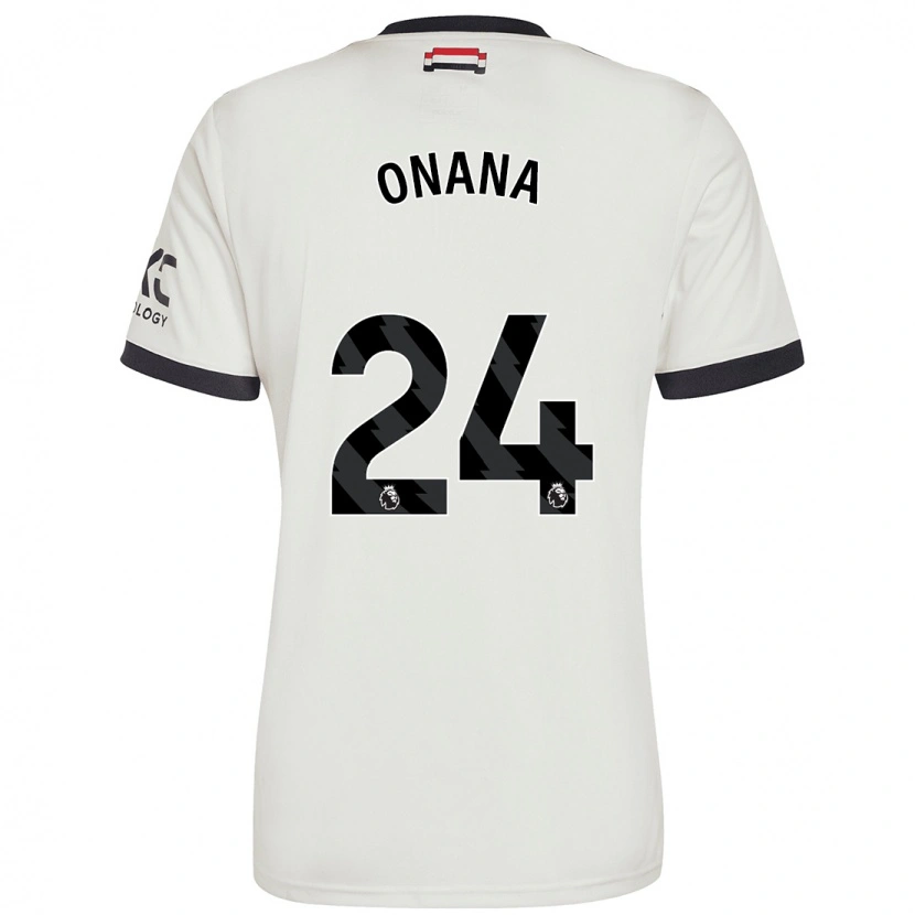 Danxen Kinder André Onana #24 Cremeweiß Ausweichtrikot Trikot 2024/25 T-Shirt Schweiz