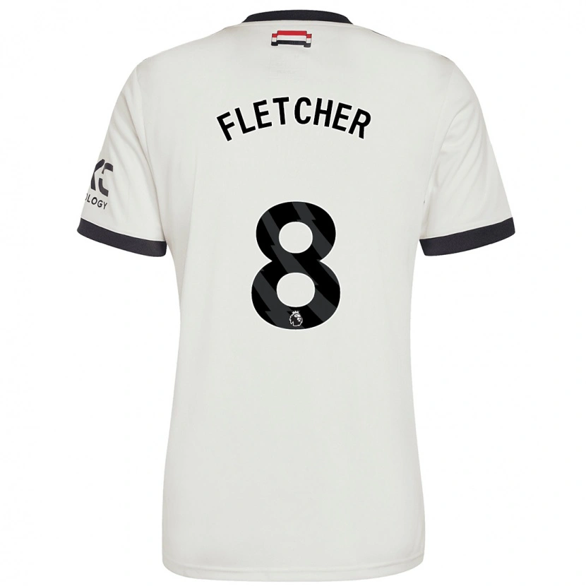 Danxen Kinder Tyler Fletcher #8 Cremeweiß Ausweichtrikot Trikot 2024/25 T-Shirt Schweiz