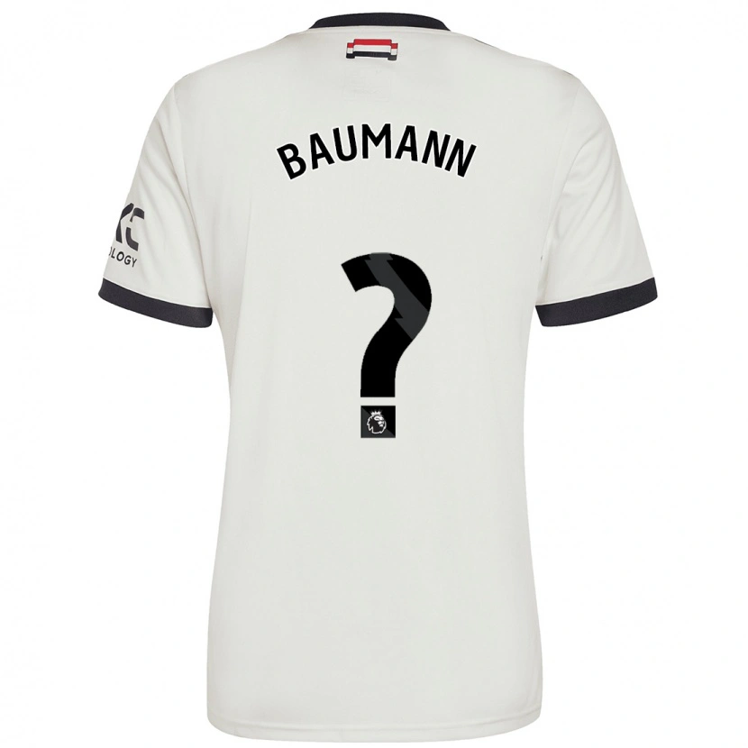 Danxen Kinder Zach Baumann #0 Cremeweiß Ausweichtrikot Trikot 2024/25 T-Shirt Schweiz