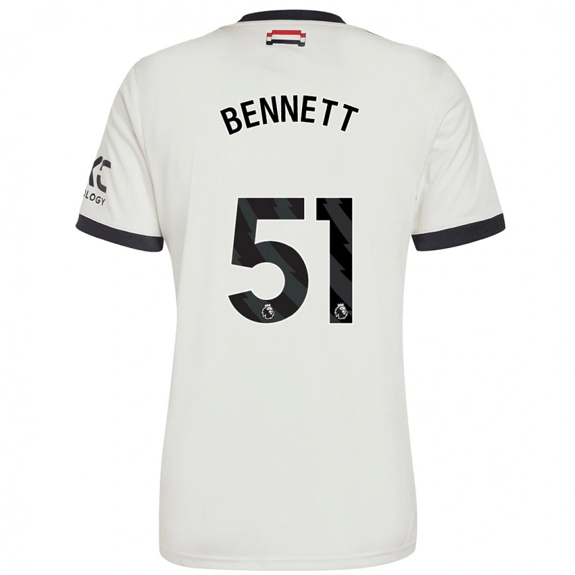 Danxen Kinder Rhys Bennett #51 Cremeweiß Ausweichtrikot Trikot 2024/25 T-Shirt Schweiz