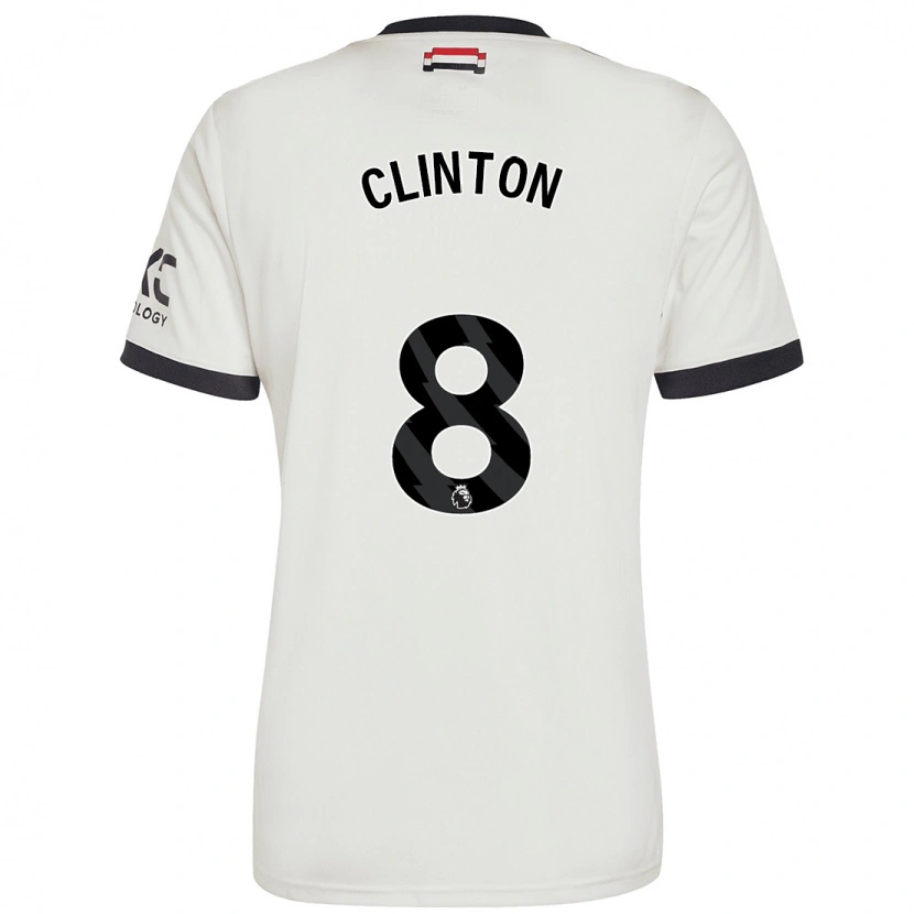 Danxen Kinder Grace Clinton #8 Cremeweiß Ausweichtrikot Trikot 2024/25 T-Shirt Schweiz