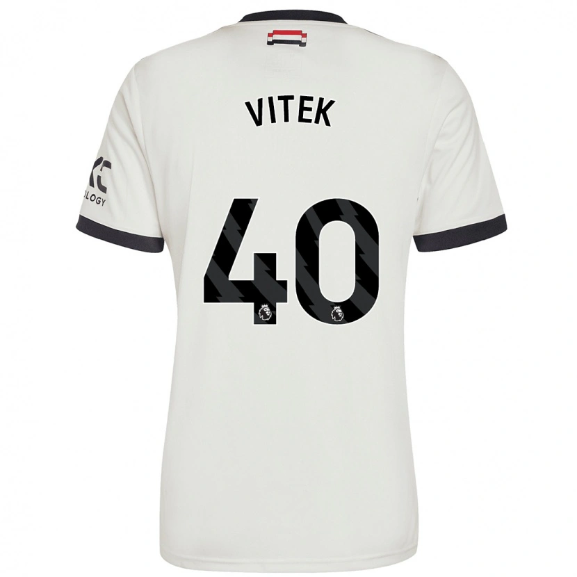 Danxen Kinder Radek Vitek #40 Cremeweiß Ausweichtrikot Trikot 2024/25 T-Shirt Schweiz