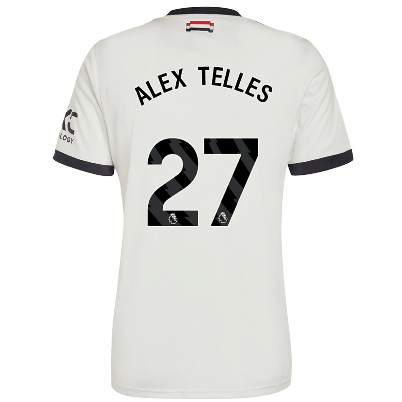 Danxen Kinder Alex Nicolao Telles #27 Cremeweiß Ausweichtrikot Trikot 2024/25 T-Shirt Schweiz