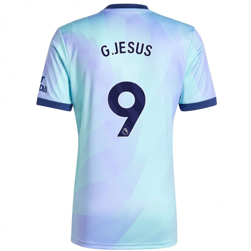 Danxen Kinder Gabriel Jesus #9 Aquamarin Ausweichtrikot Trikot 2024/25 T-Shirt Schweiz