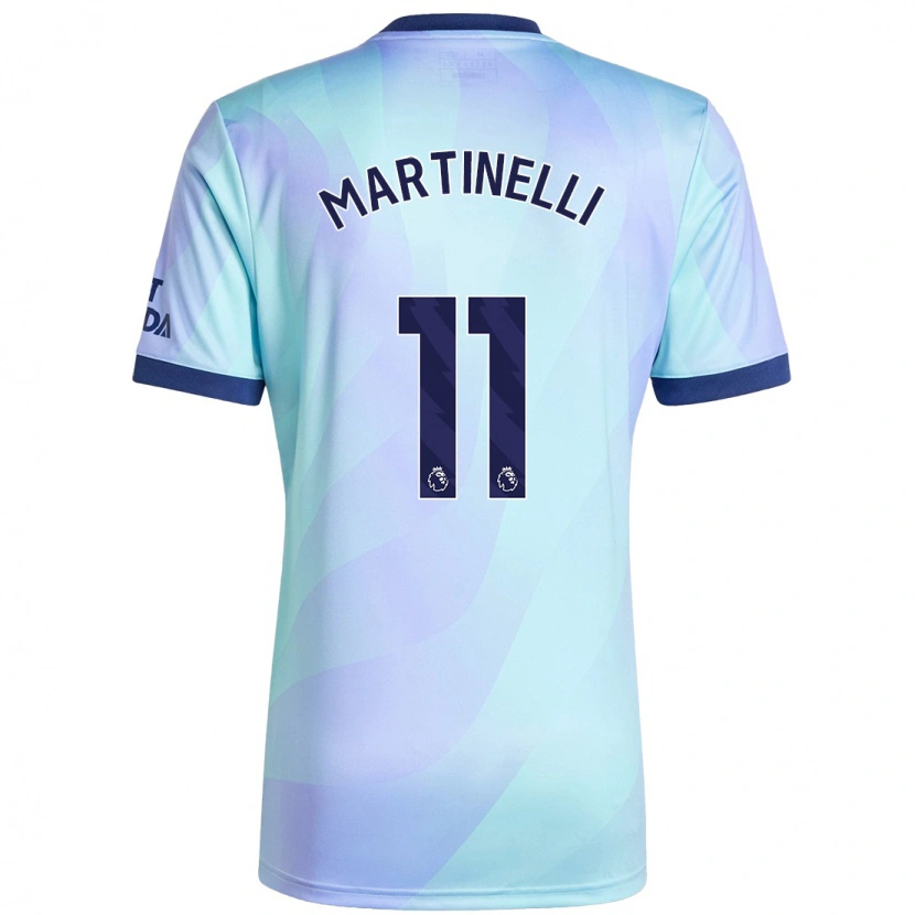 Danxen Kinder Gabriel Martinelli #11 Aquamarin Ausweichtrikot Trikot 2024/25 T-Shirt Schweiz