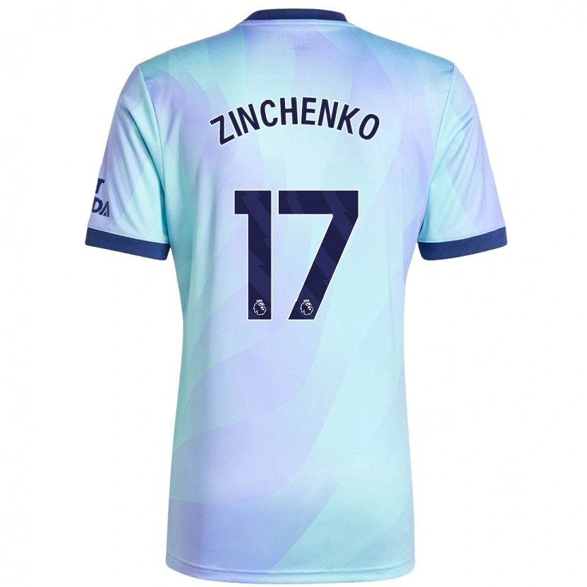 Danxen Kinder Oleksandr Zinchenko #17 Aquamarin Ausweichtrikot Trikot 2024/25 T-Shirt Schweiz