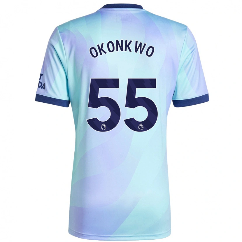 Danxen Kinder Brian Okonkwo #55 Aquamarin Ausweichtrikot Trikot 2024/25 T-Shirt Schweiz