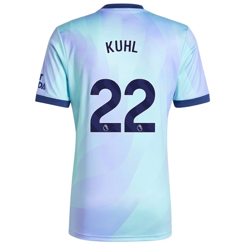 Danxen Kinder Kathrine Møller Kühl #22 Aquamarin Ausweichtrikot Trikot 2024/25 T-Shirt Schweiz