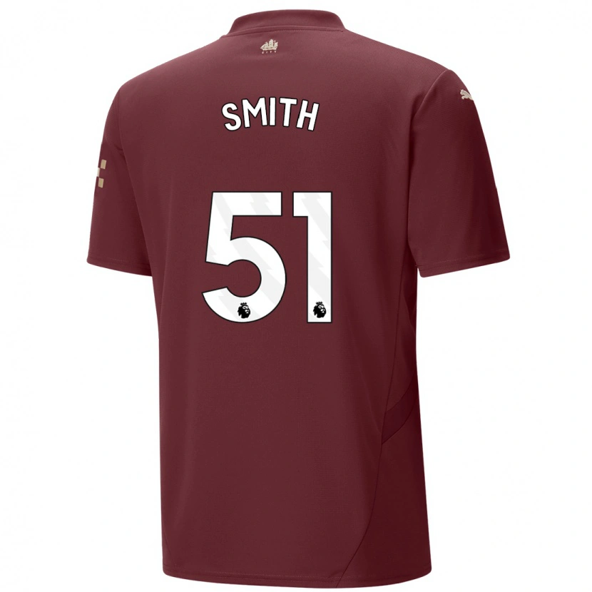 Danxen Kinder Isaac Smith #51 Kastanienbraun Ausweichtrikot Trikot 2024/25 T-Shirt Schweiz