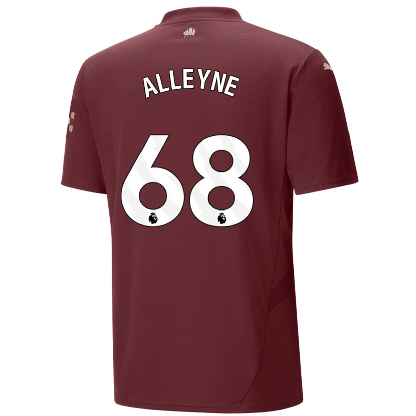 Danxen Kinder Max Alleyne #68 Kastanienbraun Ausweichtrikot Trikot 2024/25 T-Shirt Schweiz