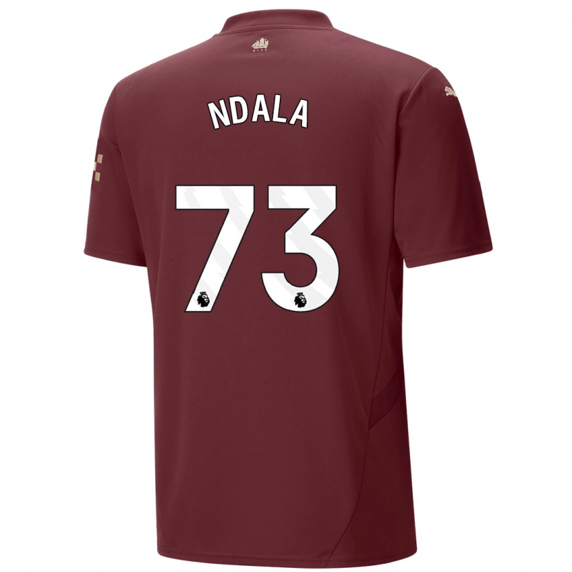 Danxen Kinder Joel Ndala #73 Kastanienbraun Ausweichtrikot Trikot 2024/25 T-Shirt Schweiz