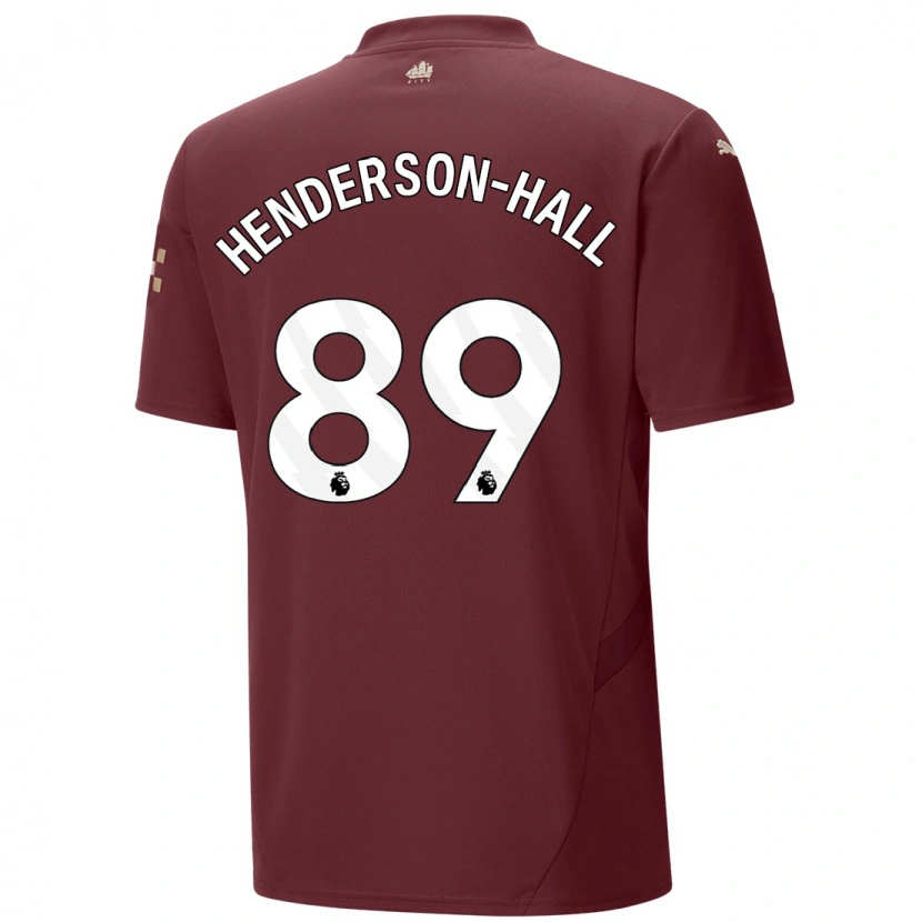 Danxen Kinder Matty Henderson-Hall #89 Kastanienbraun Ausweichtrikot Trikot 2024/25 T-Shirt Schweiz