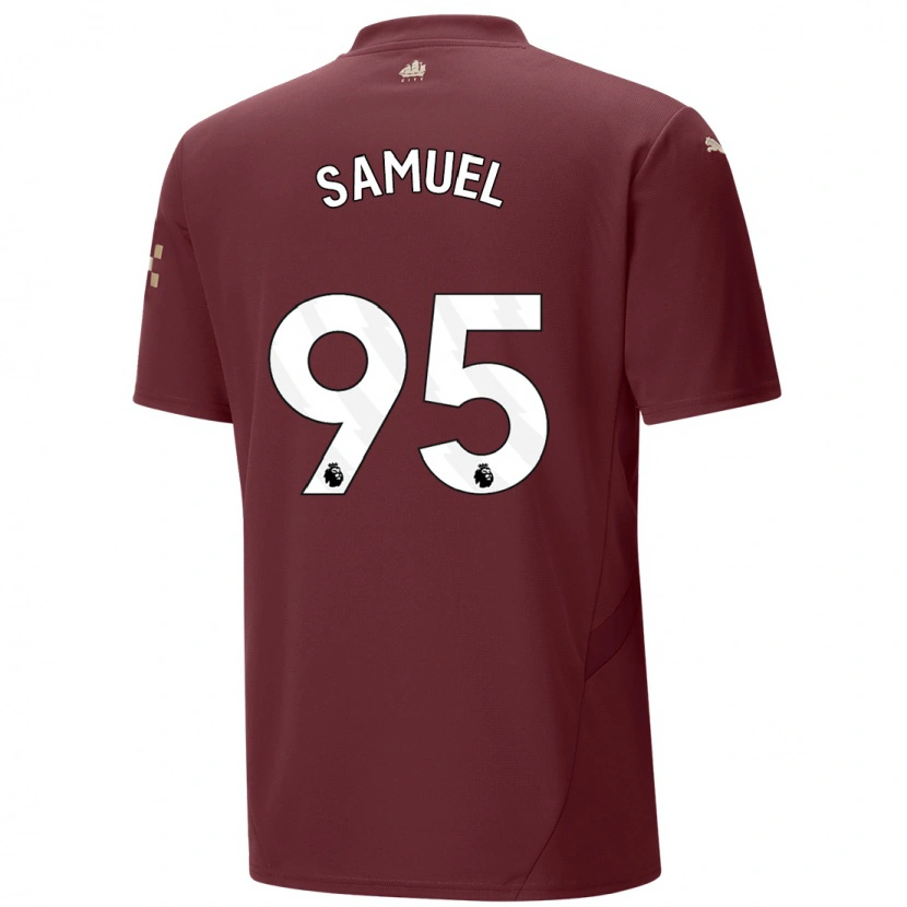 Danxen Kinder Lakyle Samuel #95 Kastanienbraun Ausweichtrikot Trikot 2024/25 T-Shirt Schweiz