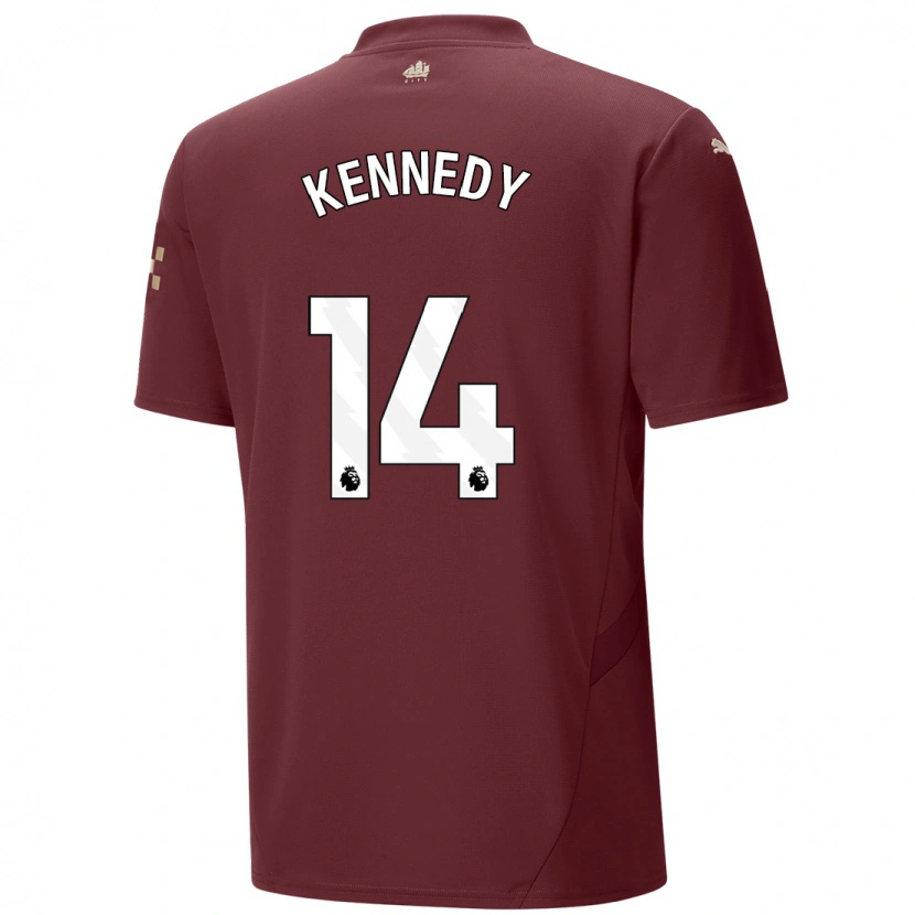 Danxen Kinder Alanna Kennedy #14 Kastanienbraun Ausweichtrikot Trikot 2024/25 T-Shirt Schweiz