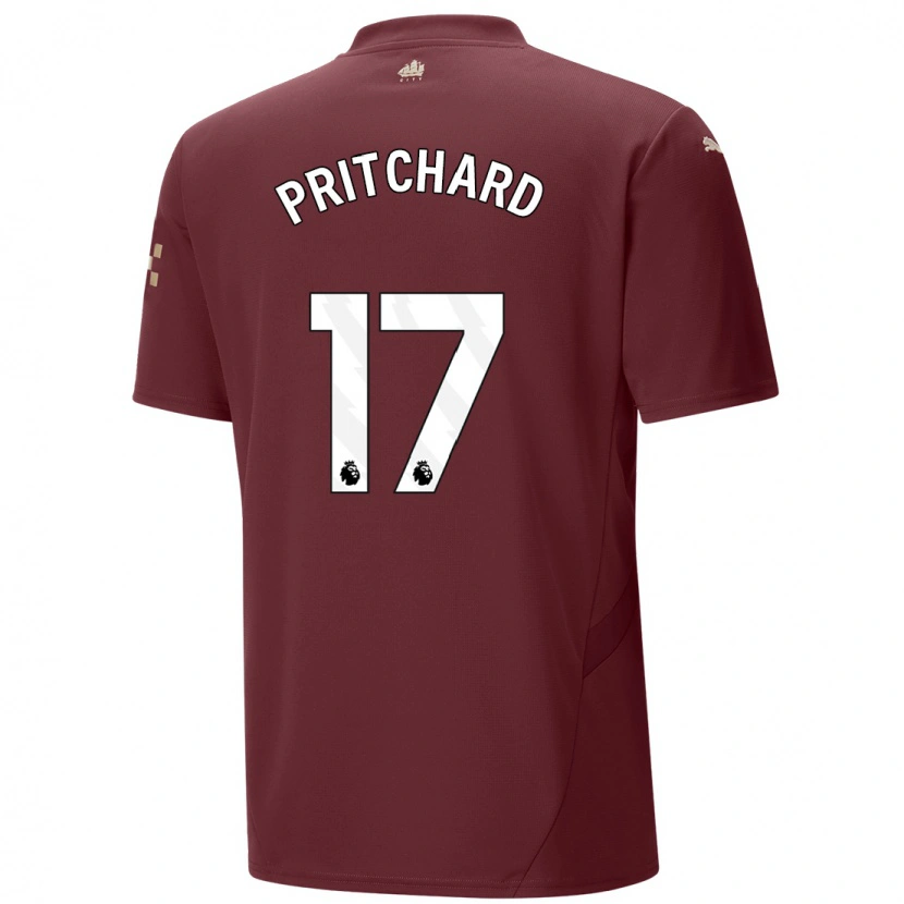 Danxen Kinder Poppy Pritchard #17 Kastanienbraun Ausweichtrikot Trikot 2024/25 T-Shirt Schweiz