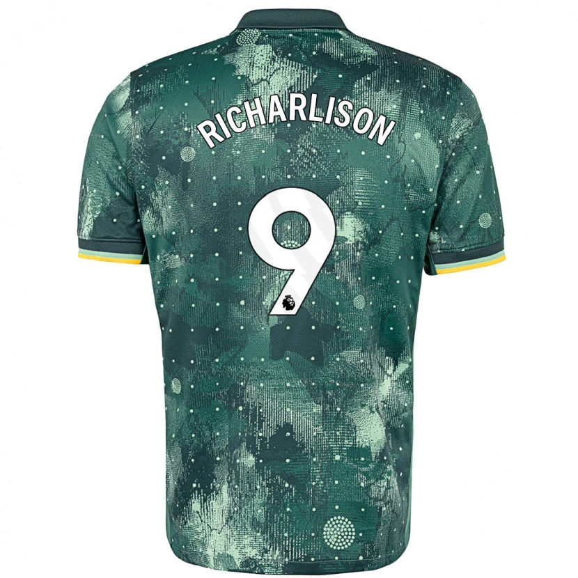 Danxen Kinder Richarlison #9 Mintgrün Ausweichtrikot Trikot 2024/25 T-Shirt Schweiz