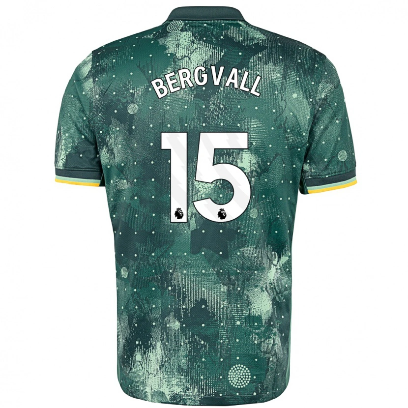 Danxen Kinder Lucas Bergvall #15 Mintgrün Ausweichtrikot Trikot 2024/25 T-Shirt Schweiz