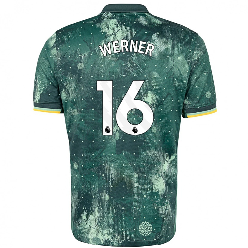 Danxen Kinder Timo Werner #16 Mintgrün Ausweichtrikot Trikot 2024/25 T-Shirt Schweiz