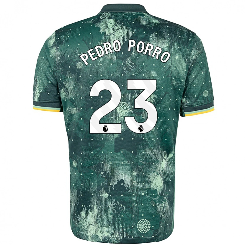 Danxen Kinder Pedro Porro #23 Mintgrün Ausweichtrikot Trikot 2024/25 T-Shirt Schweiz