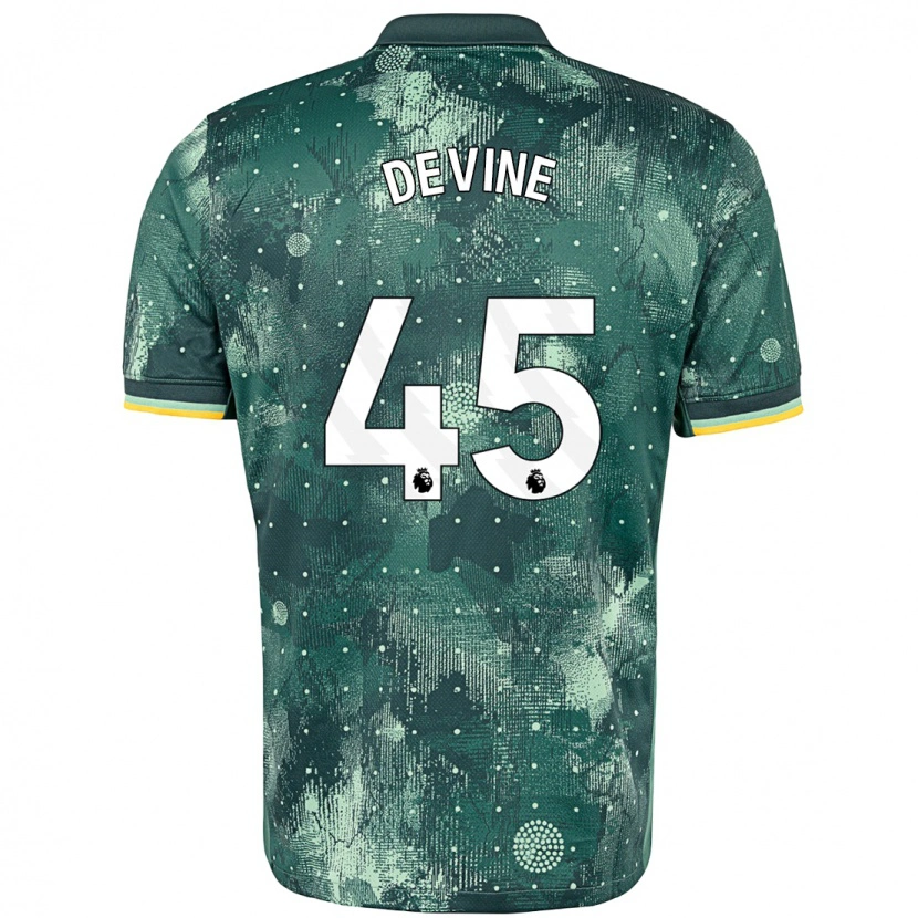 Danxen Kinder Alfie Devine #45 Mintgrün Ausweichtrikot Trikot 2024/25 T-Shirt Schweiz