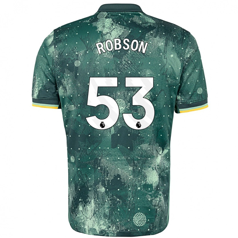 Danxen Kinder Max Robson #53 Mintgrün Ausweichtrikot Trikot 2024/25 T-Shirt Schweiz