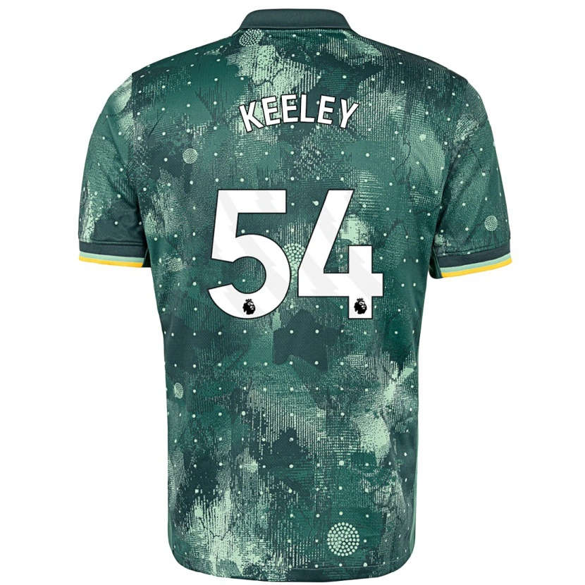 Danxen Kinder Josh Keeley #54 Mintgrün Ausweichtrikot Trikot 2024/25 T-Shirt Schweiz