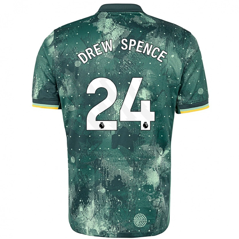 Danxen Kinder Drew Spence #24 Mintgrün Ausweichtrikot Trikot 2024/25 T-Shirt Schweiz