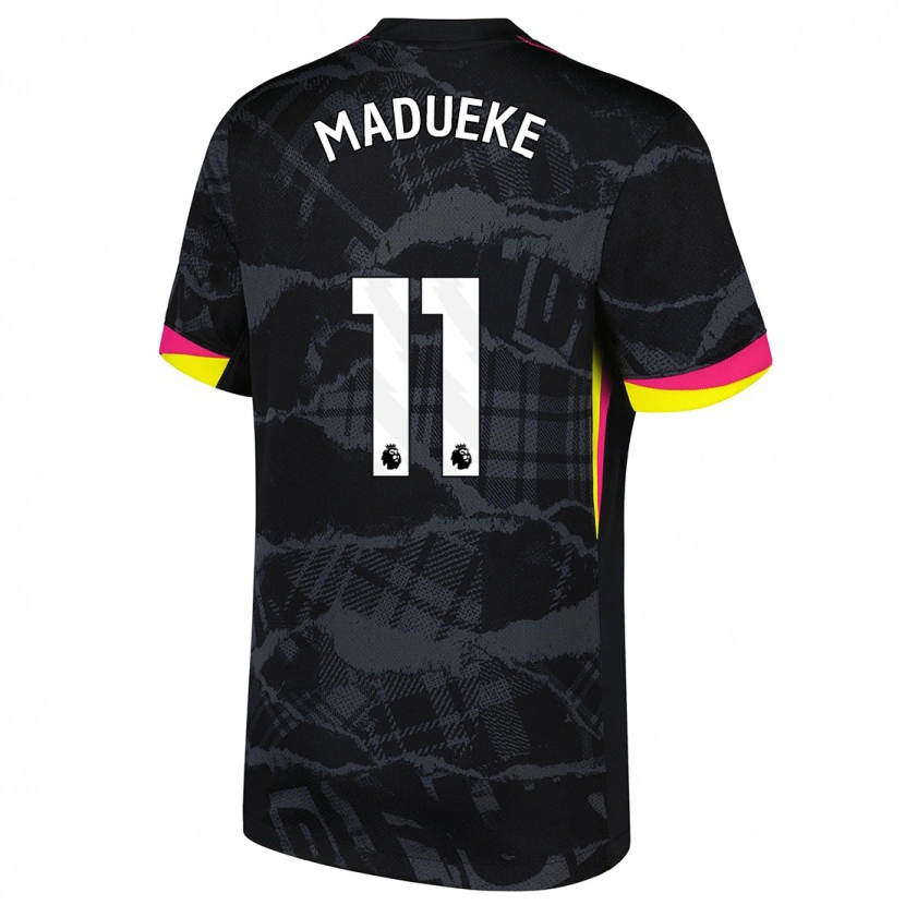 Danxen Kinder Noni Madueke #11 Schwarz Rosa Ausweichtrikot Trikot 2024/25 T-Shirt Schweiz