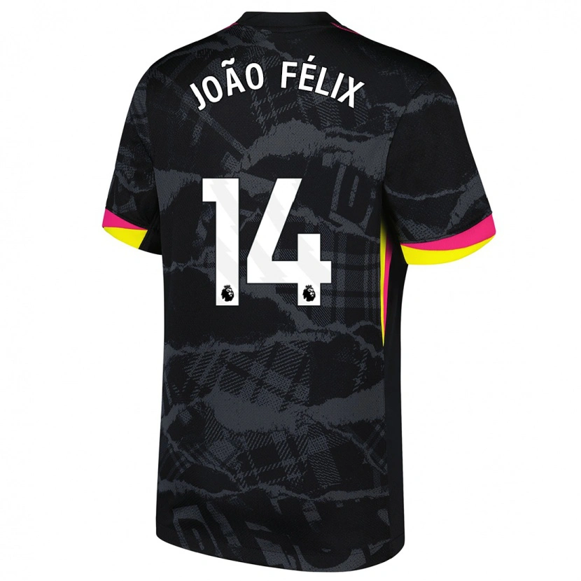 Danxen Kinder João Félix #14 Schwarz Rosa Ausweichtrikot Trikot 2024/25 T-Shirt Schweiz