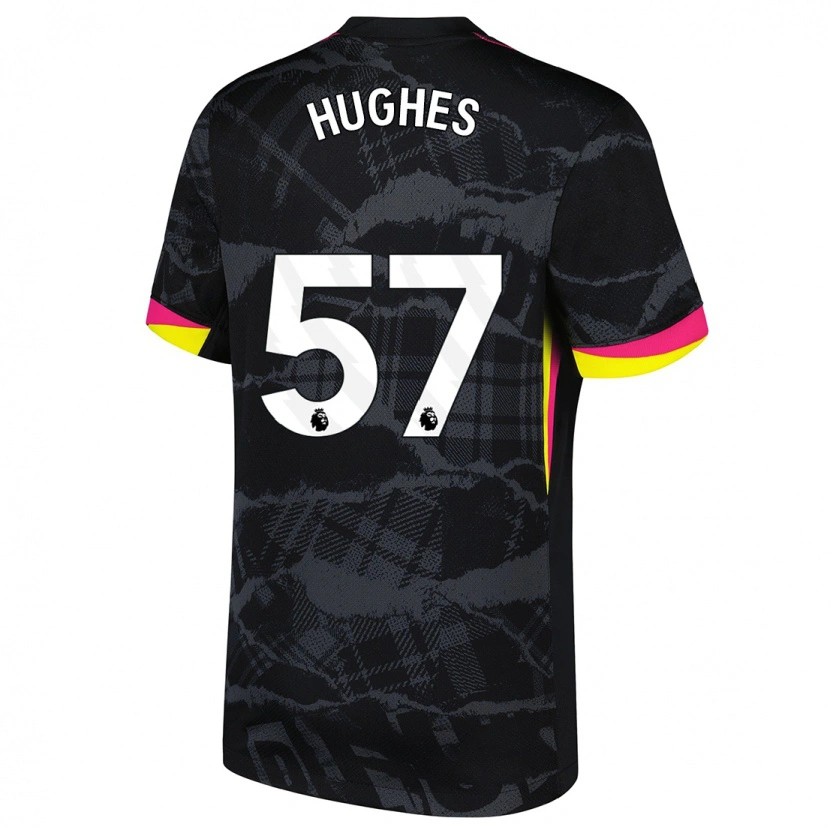 Danxen Kinder Brodi Hughes #57 Schwarz Rosa Ausweichtrikot Trikot 2024/25 T-Shirt Schweiz