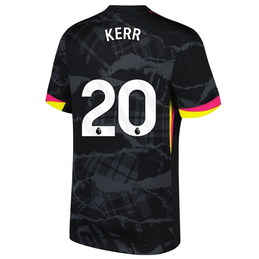 Danxen Kinder Sam Kerr #20 Schwarz Rosa Ausweichtrikot Trikot 2024/25 T-Shirt Schweiz